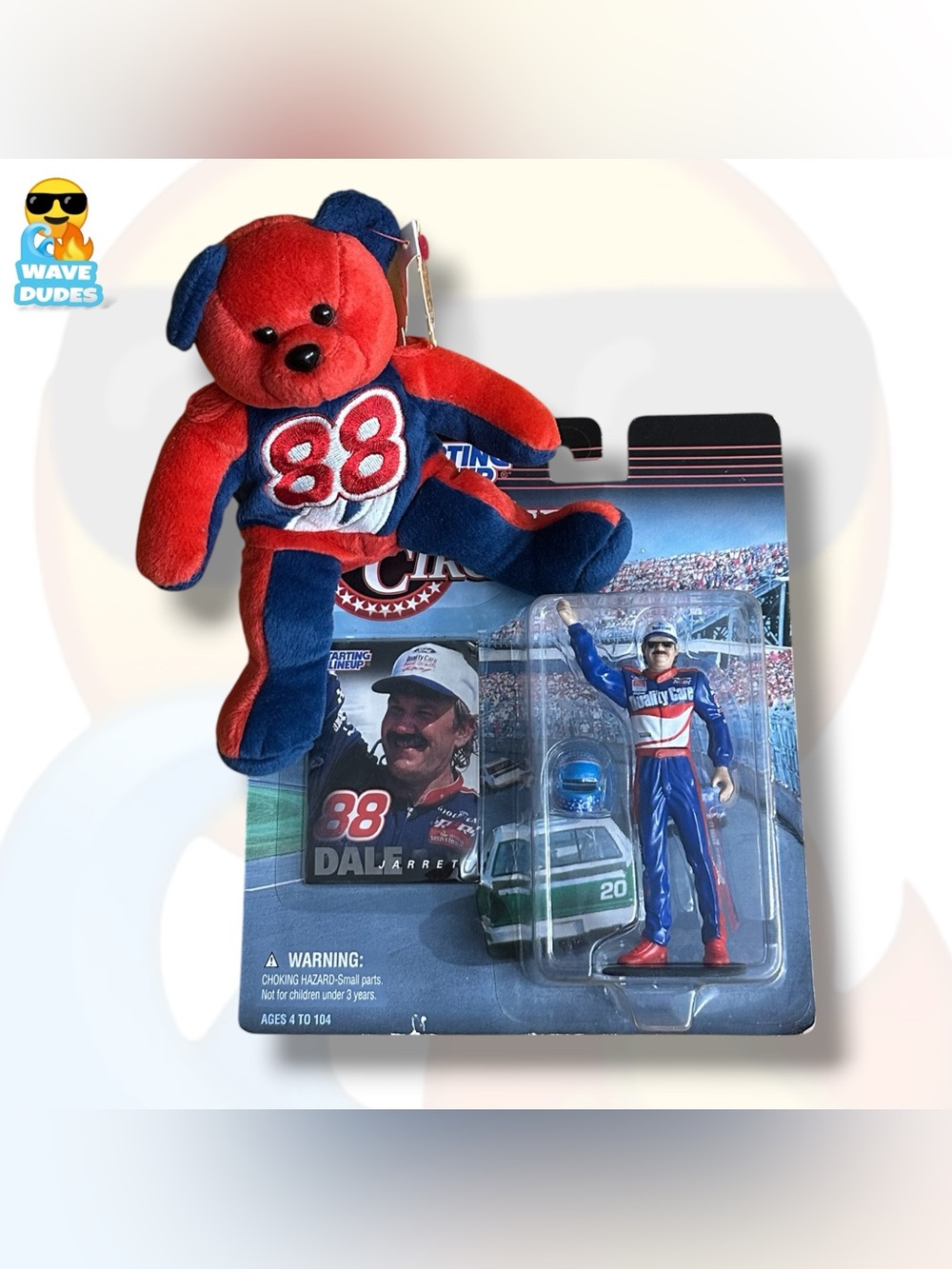 Nascar Dale Jarrett #88 Figure & Plush Bundle